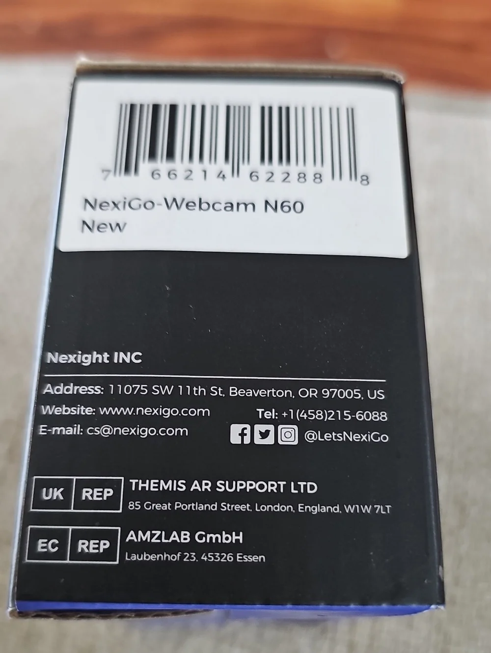 Nexigo Black HD Webcam with Clip Mount - USB Computer Camera NIB